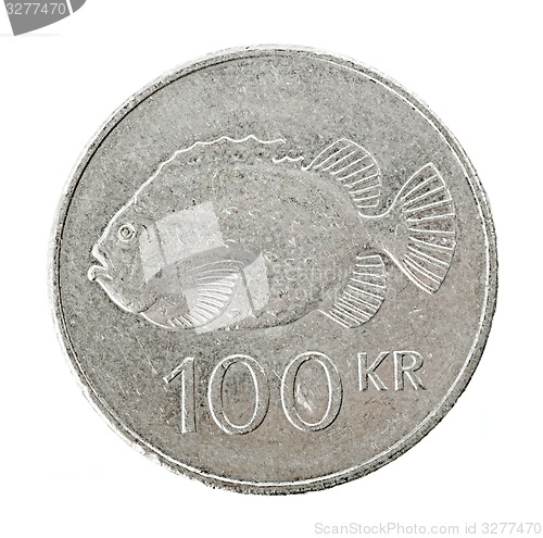 Image of Icelandic 100 krona coin