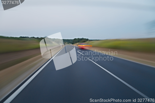 Image of Road travel motion blur