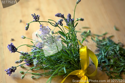 Image of bouquet of freshly cut lavender