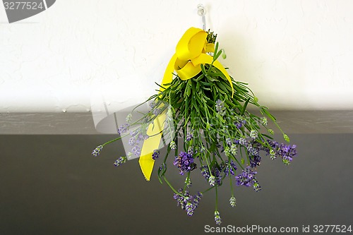 Image of hanging bouquet of lavender