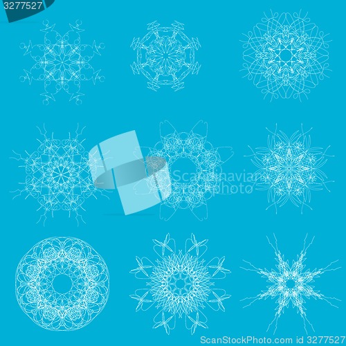 Image of White Snow Flakes