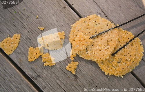 Image of fried parmesan cheese