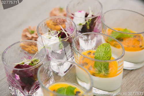 Image of Catering. Salad in a glass