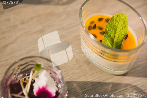 Image of Catering. Salad in a glass
