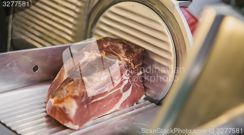 Image of prosciutto in restaurant