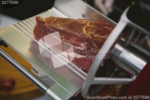 Image of prosciutto in restaurant