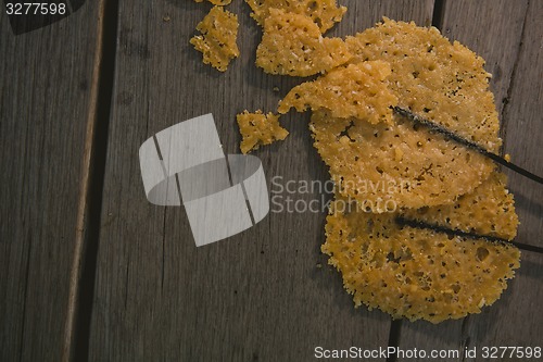 Image of fried parmesan cheese