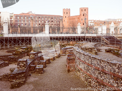 Image of Retro look Roman Theatre Turin