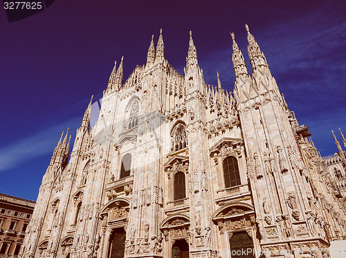 Image of Retro look Milan Cathedral