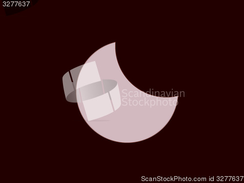 Image of Retro look Solar eclipse illustration