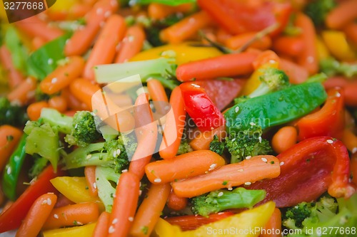Image of Stir fry vegetables as a background