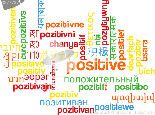 Image of Positive multilanguage wordcloud background concept