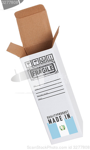 Image of Concept of export - Product of Guatemala