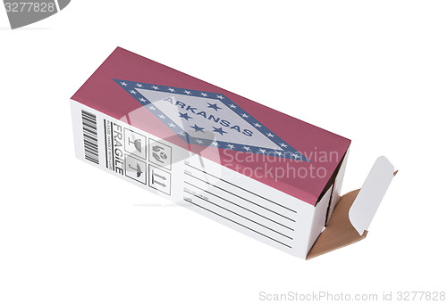 Image of Concept of export - Product of Arkansas