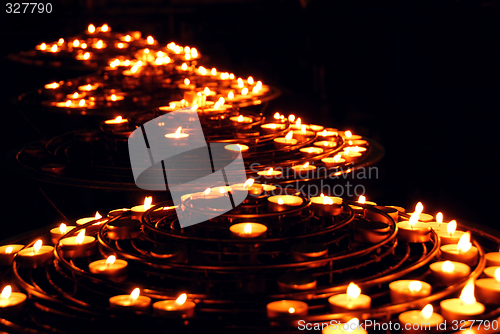 Image of Burning candles