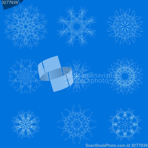 Image of White Snow Flakes 