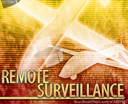 Image of Remote surveillance Abstract concept digital illustration