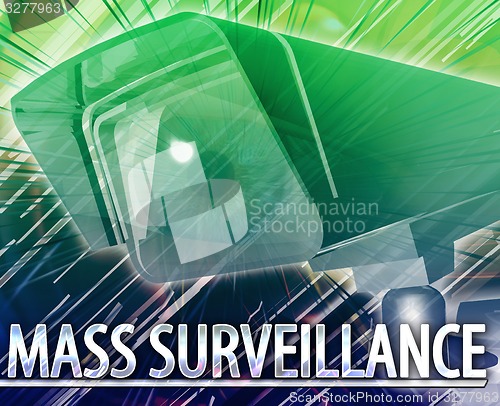Image of Mass surveillance Abstract concept digital illustration