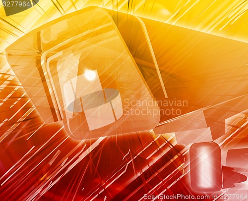 Image of Electronic surveillance Abstract concept digital illustration