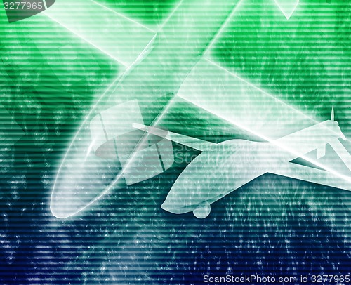 Image of Combat drone Abstract concept digital illustration