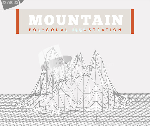 Image of Mountain landscape illustration