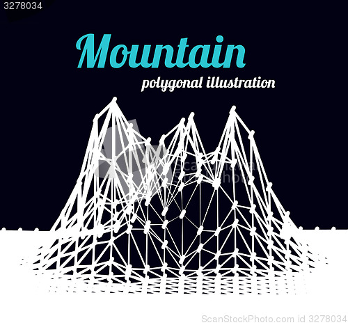 Image of Mountain landscape illustration