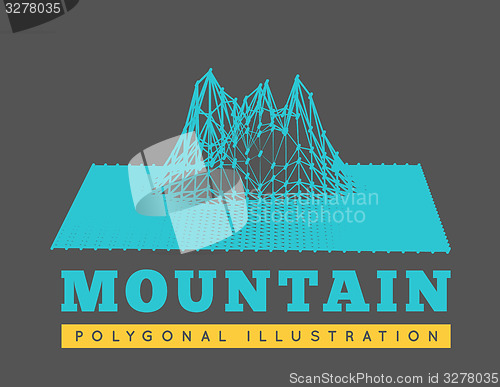 Image of Mountain landscape illustration