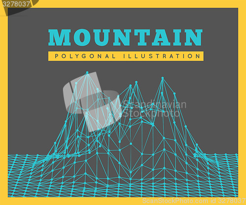 Image of Mountain landscape illustration