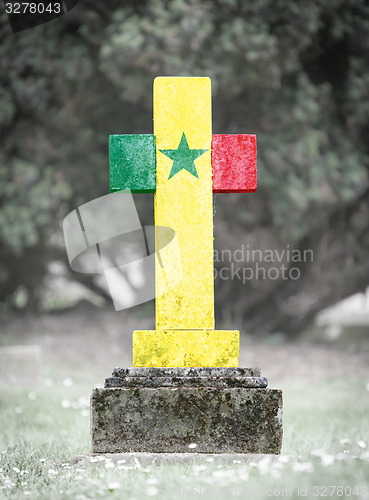 Image of Gravestone in the cemetery - Senegal