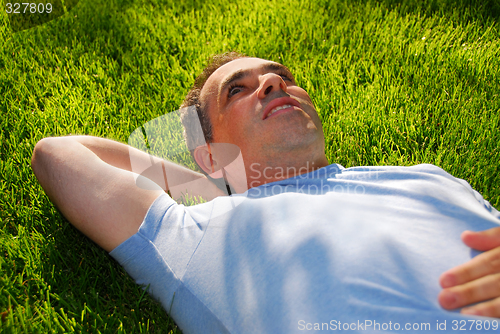 Image of Man relaxing