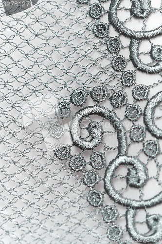 Image of Decorative silver lace