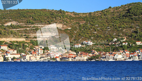 Image of Turquoise sea in Croatia Vis Island