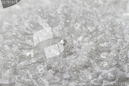 Image of Detail of wedding lace