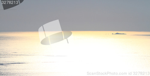 Image of Sunset in the sea