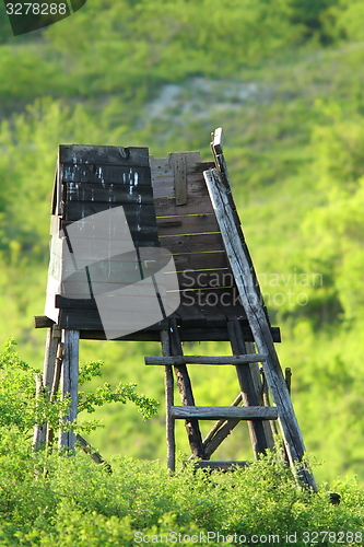 Image of hunting wooden hide