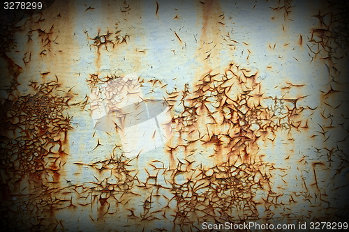 Image of scratched rusty metal surface