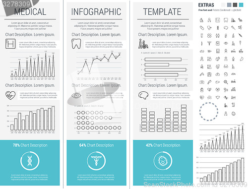 Image of Medical Infographic Template.