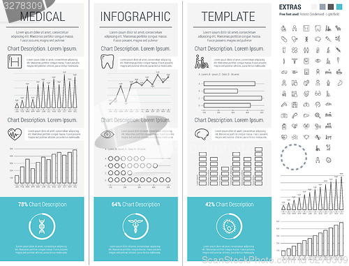 Image of Medical Infographic Template.