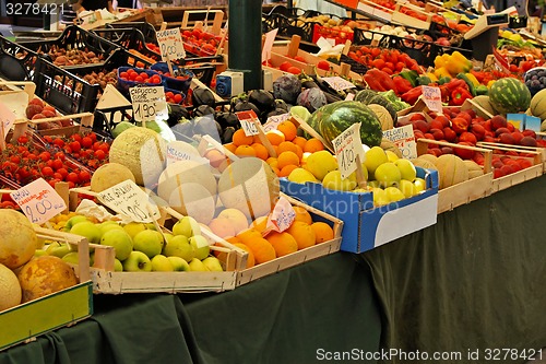 Image of Fruit market stall