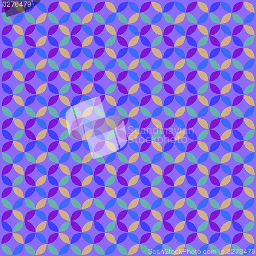 Image of Blue Geometric Circle Pattern