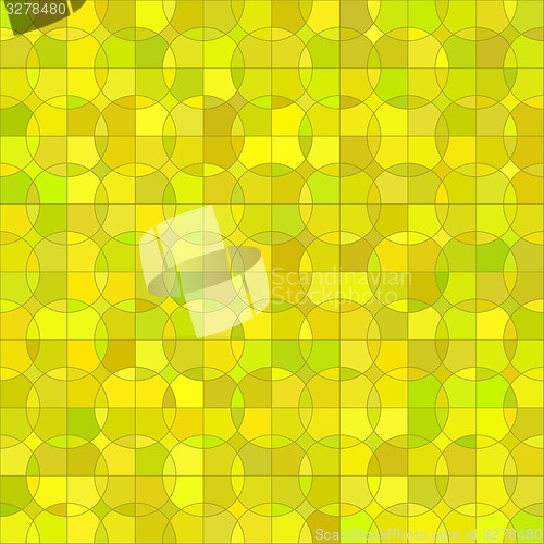 Image of Yellow  Geometric Circle Background