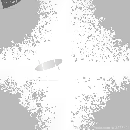 Image of Grey Blots on White Background.