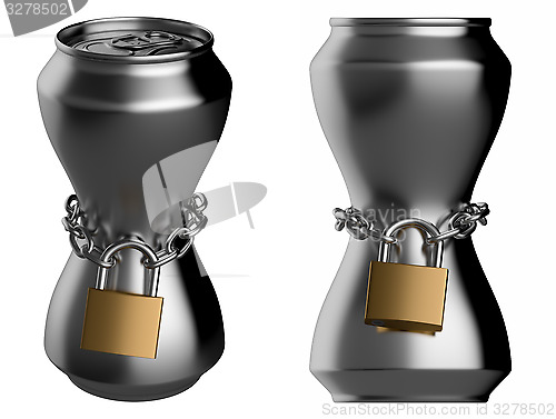 Image of Locked thin drink can