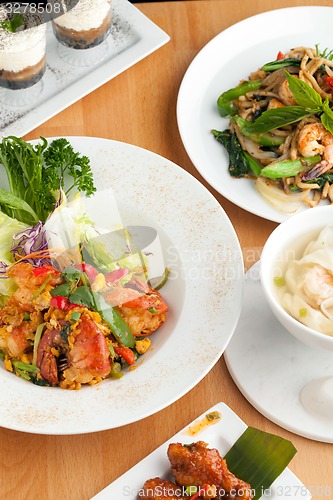 Image of Variety of Thai Food Dishes