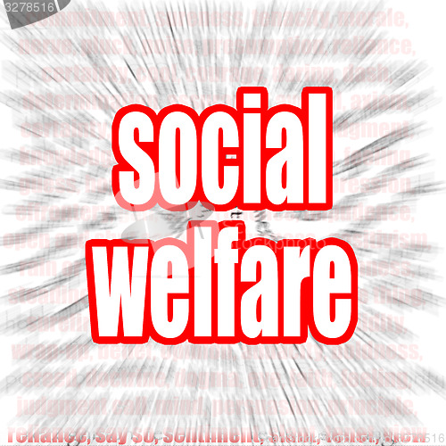 Image of Social welfare word cloud