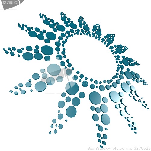 Image of Blue circle pattern