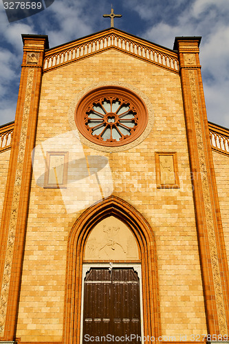 Image of villa cortese italy   church  varese  the old door entrance  