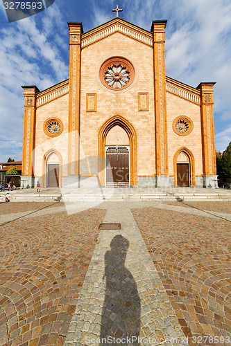Image of villa italy   church  varese  the old door  