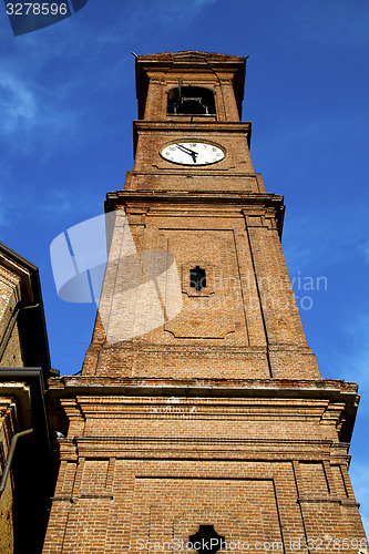 Image of samarate old abstract in  italy   the   wall  and church 