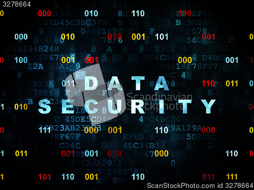 Image of Security concept: Data Security on Digital background